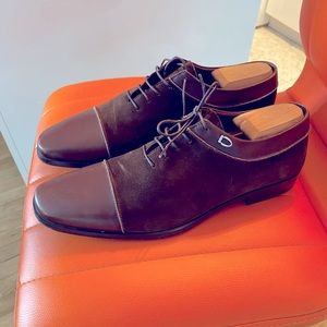 💫 Salvatore Ferragamo CapToe Suede/Calfskin 9.5💫